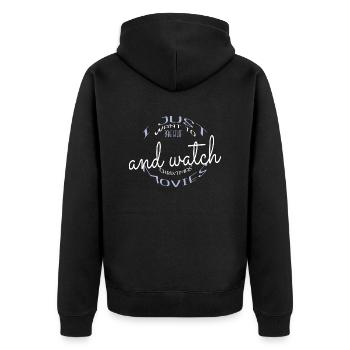 Blague Dino Mignon Dinosaure Fan Geek Dictons Muffin - Veste à capuche bio Premium Unisexe - noir - Dos - Nico (187cm)