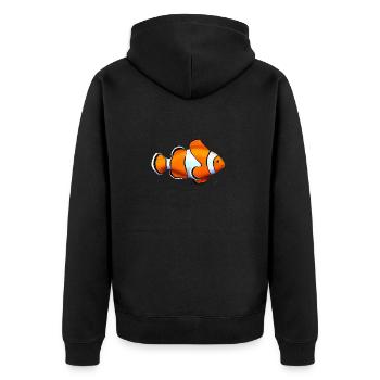 POISSON PAYASO - Veste à capuche bio Premium Unisexe - noir - Dos - Nico (187cm)
