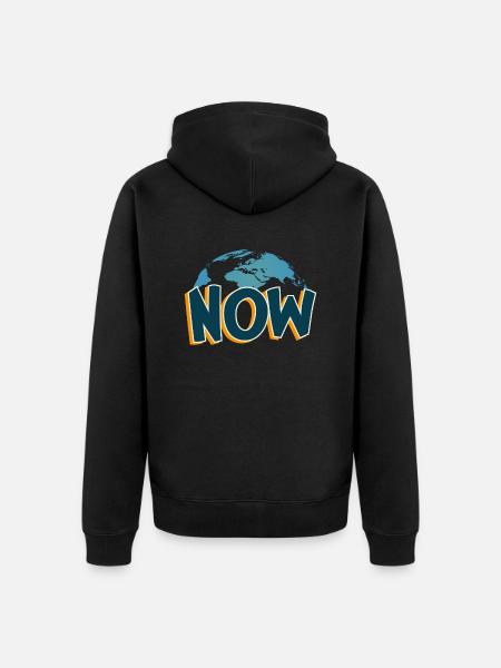 Maintenant, vivez dans l’ici et maintenant - Veste à capuche bio Premium Unisexe - noir
