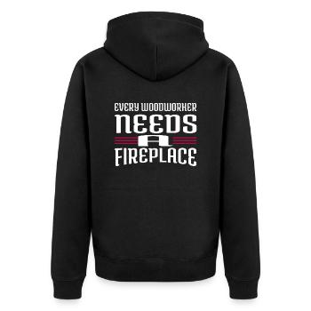 Aaron Carpenter T-shirts - Veste à capuche bio Premium Unisexe - noir - Dos - Nico (187cm)