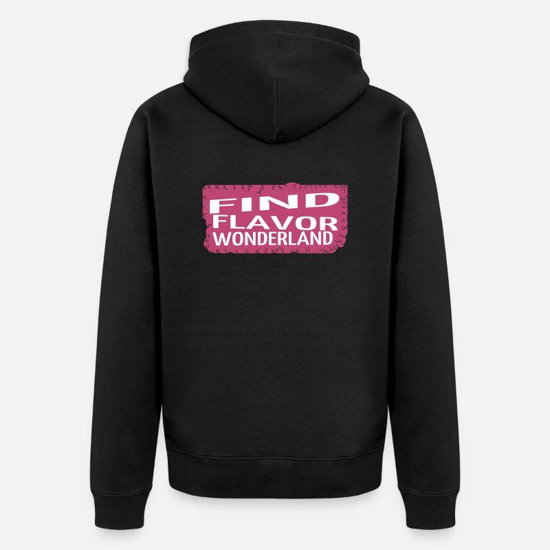 unexpected discoveries self-discovery - Unisex Premium Bio Zip Hoodie - Schwarz