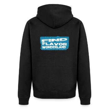 unexpected discoveries birthday present idea - Unisex Premium Organic Zip Hoodie - black - Back - Nico (187cm)
