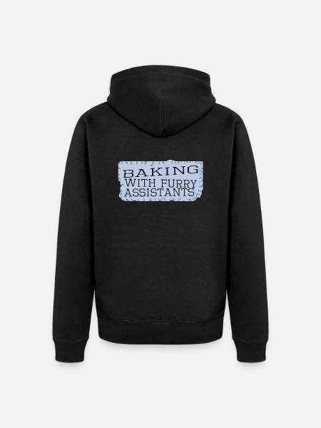 Fun Animals Baking Ideas Wildlife - Unisex Premium Organic Zip Hoodie - black