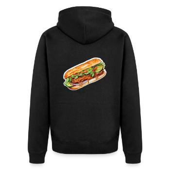 Banh Mi - Veste à capuche bio Premium Unisexe - noir - Dos - Nico (187cm)