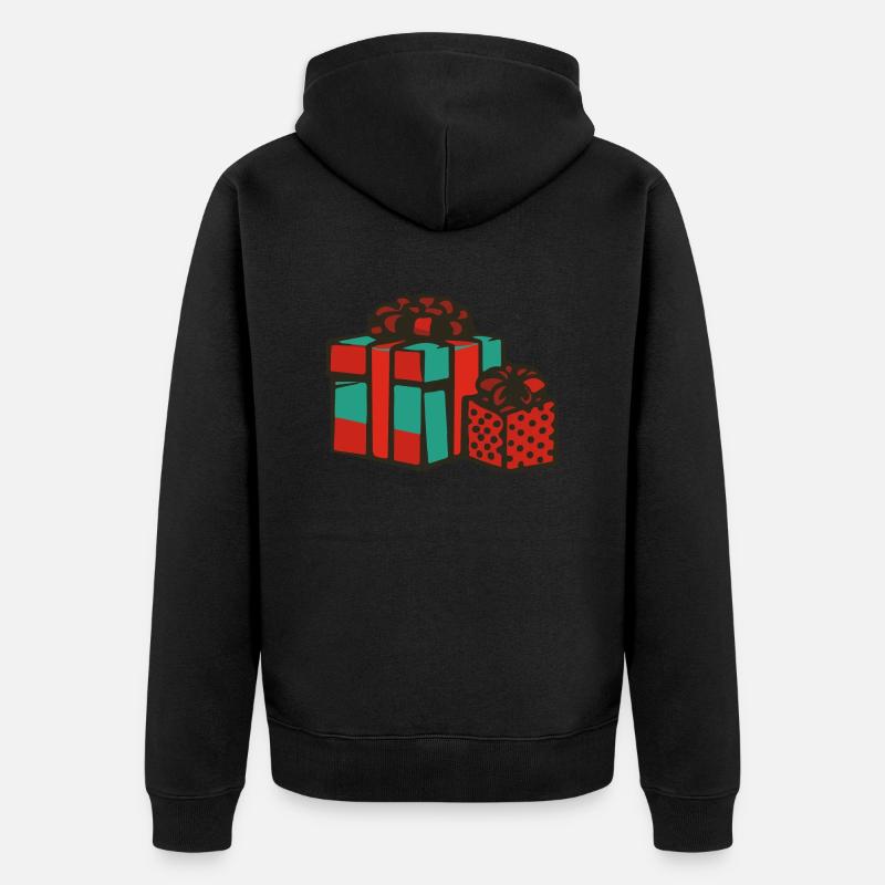 Cadeaux de Noël - Veste à capuche bio Premium Unisexe - noir