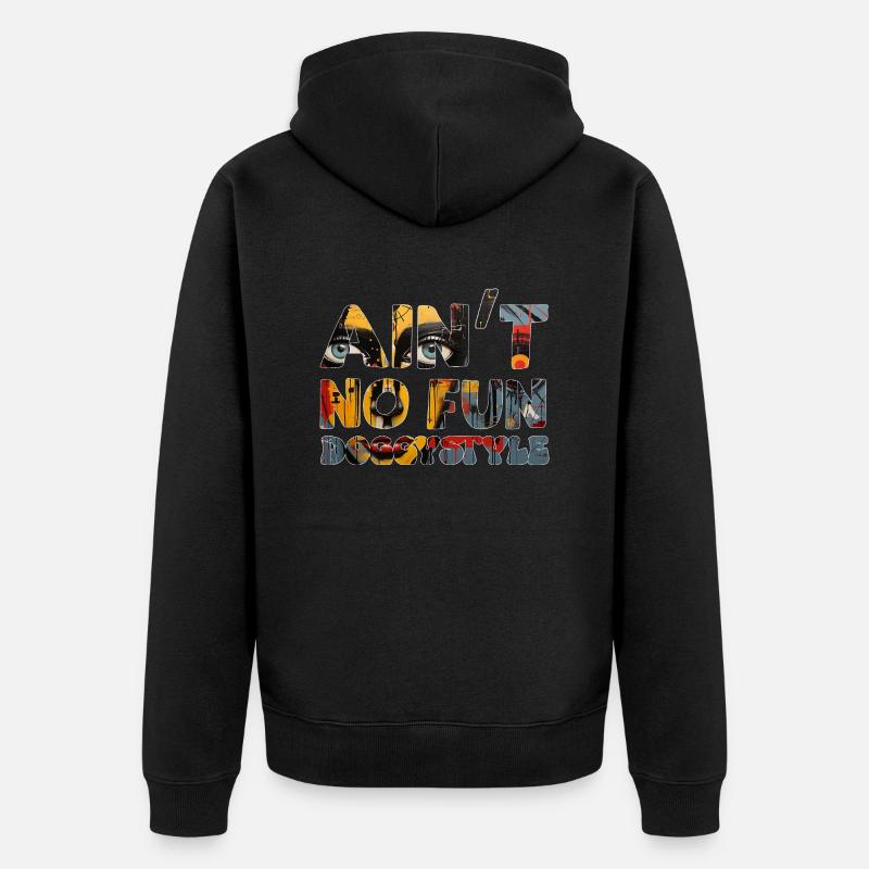 Ce n’est pas amusant - Veste à capuche bio Premium Unisexe - noir