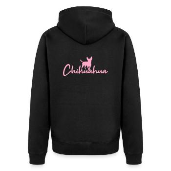Chihuahua - Veste à capuche bio Premium Unisexe - noir - Dos - Nico (187cm)
