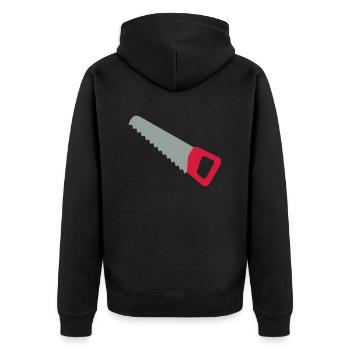 Scie - Veste à capuche bio Premium Unisexe - noir - Dos - Nico (187cm)
