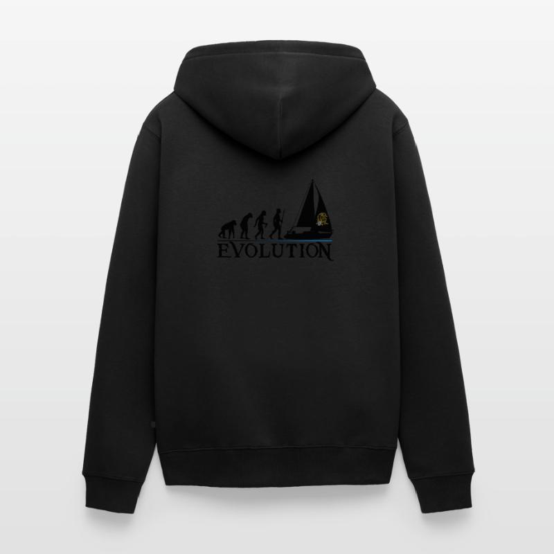 Evolution black version Unisex Premium Organic Zip Hoodie