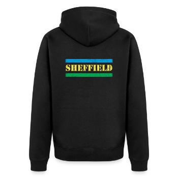 Sheffield - Veste à capuche bio Premium Unisexe - noir - Dos - Nico (187cm)