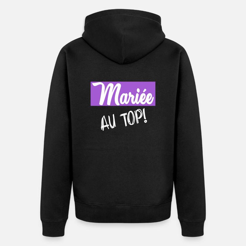 EVJF. MARIEE - Veste à capuche bio Premium Unisexe - noir