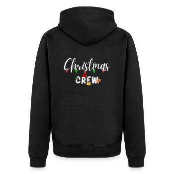 Équipage de Noël - Veste à capuche bio Premium Unisexe - noir - Dos - Nico (187cm)