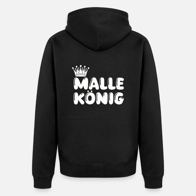 Malle König - Veste à capuche bio Premium Unisexe - noir