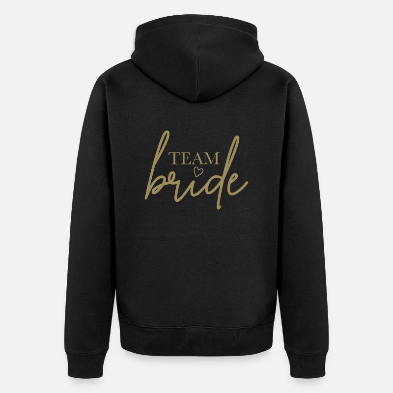 L’équipe Bride with Heart - Veste à capuche bio Premium Unisexe - noir