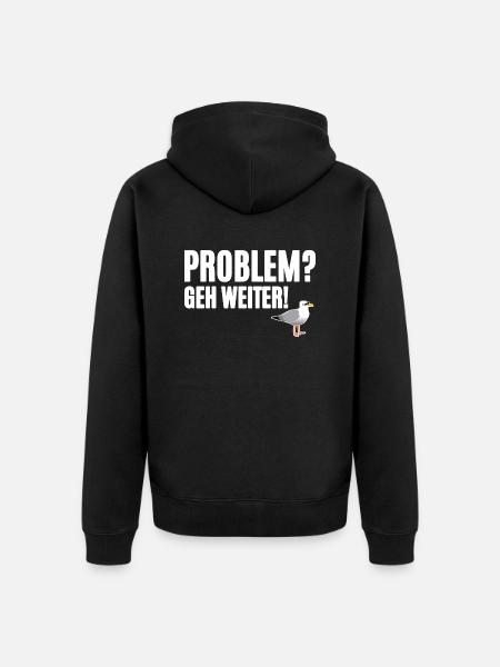 Hamburger Kiez Spruch - Unisex Premium Bio Zip Hoodie - Schwarz