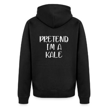 faire semblant d’être un KALE - Veste à capuche bio Premium Unisexe - noir - Dos - Nico (187cm)