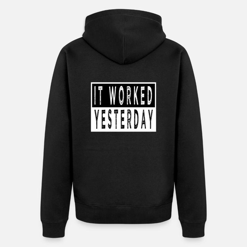 christmas carols computer programming fun - Unisex Premium Bio Zip Hoodie - Schwarz