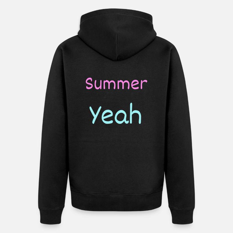 Summer - Veste à capuche bio Premium Unisexe - noir