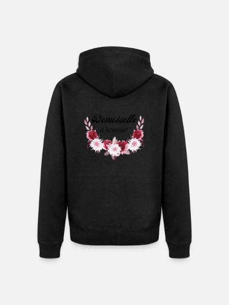 demoiselle d'honneur - Veste à capuche bio Premium Unisexe - noir