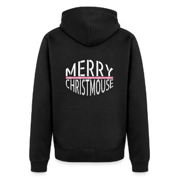 Cadavre Chambre Barbe Paroles Anniversaire Noël - Veste à capuche bio Premium Unisexe - noir - Dos - Nico (187cm)