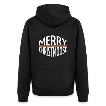 funny quote nature computer fairy tail baby bird - Unisex Premium Bio Zip Hoodie - Schwarz - Hinten - Nico (187cm)
