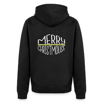 Paroles de couples Santa Dinosaur Moon Clipart - Veste à capuche bio Premium Unisexe - noir - Dos - Nico (187cm)