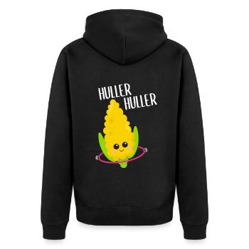 Kawaii Corn Hulahooping Cadeau - Veste à capuche bio Premium Unisexe - noir - Dos - Nico (187cm)