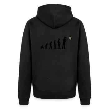 Darts Darts Player Evolution Darts Jeu Cadeau - Veste à capuche bio Premium Unisexe - noir - Dos - Nico (187cm)