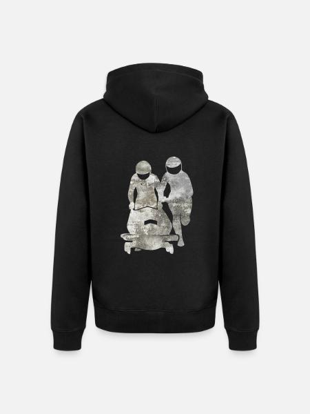 Bobsleigh Bobsleighing Bobsleigh Fans Gift - Unisex Premium Organic Zip Hoodie - black