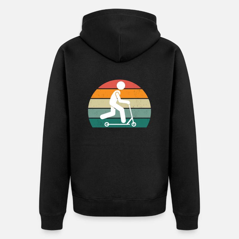 RetroScooter - Veste à capuche bio Premium Unisexe - noir
