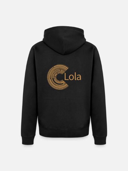 Für Lola - Unisex Premium Bio Zip Hoodie - Schwarz