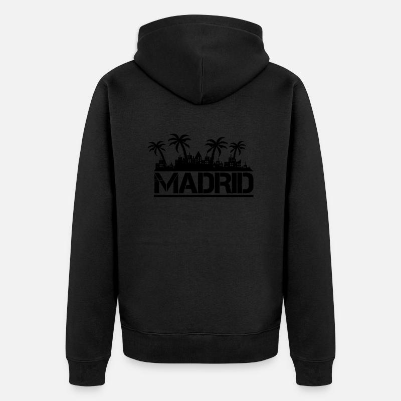 Madrid - Veste à capuche bio Premium Unisexe - noir
