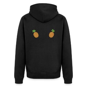 Poitrines d’ananas - Veste à capuche bio Premium Unisexe - noir - Dos - Nico (187cm)