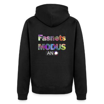 Fasnetsmodus - Veste à capuche bio Premium Unisexe - noir - Dos - Nico (187cm)