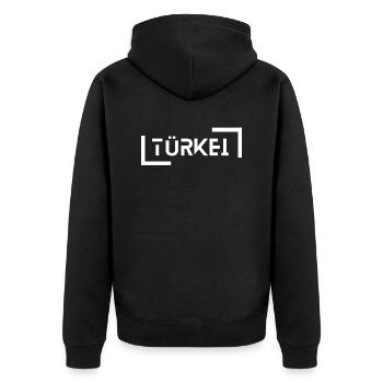 Turquie - Veste à capuche bio Premium Unisexe - noir - Dos - Nico (187cm)