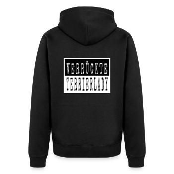witzig schäferhund geschenk bday chihuahua - Unisex Premium Bio Zip Hoodie - Schwarz - Hinten - Nico (187cm)