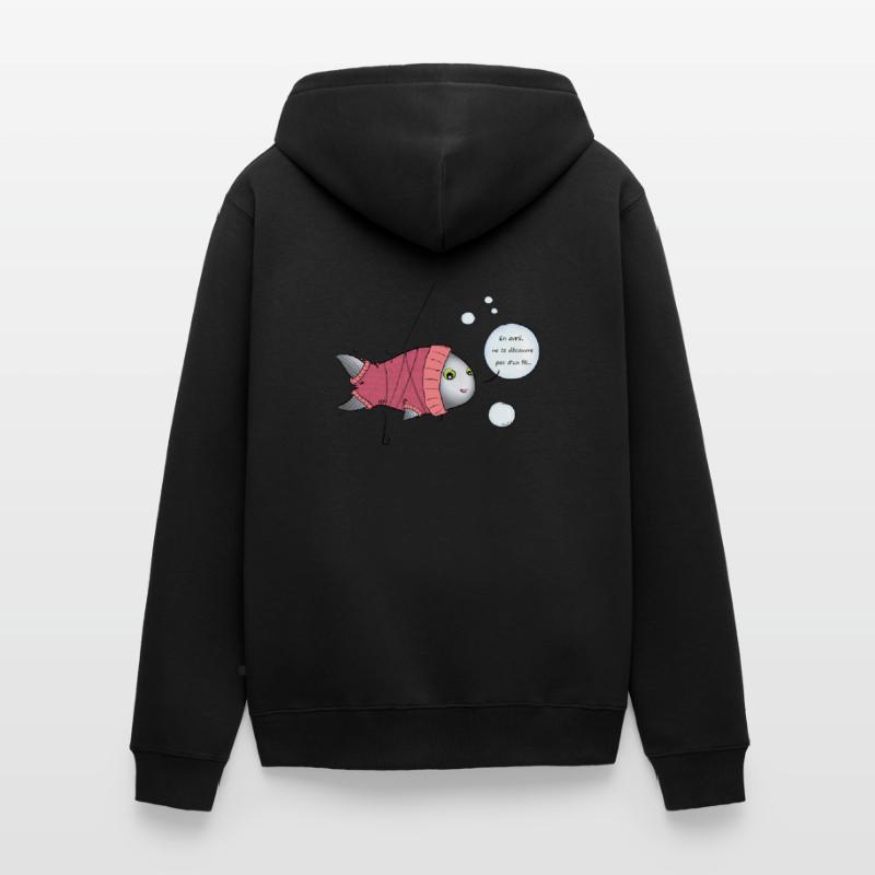 Rollkragenpullover Aprilscherz Unisex Premium Bio Zip Hoodie
