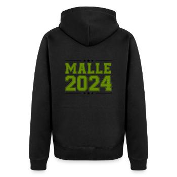 Malle 2024 Étoile - Veste à capuche bio Premium Unisexe - noir - Dos - Nico (187cm)