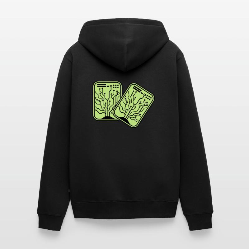 Micro Chip 2 Unisex Premium Organic Zip Hoodie