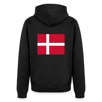 Danemark - Veste à capuche bio Premium Unisexe - noir - Dos - Nico (187cm)