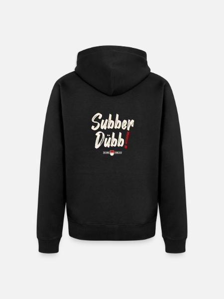 Subber Duebb! - Unisex Premium Bio Zip Hoodie - Schwarz