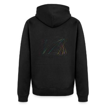 Ligne - Veste à capuche bio Premium Unisexe - noir - Dos - Nico (187cm)