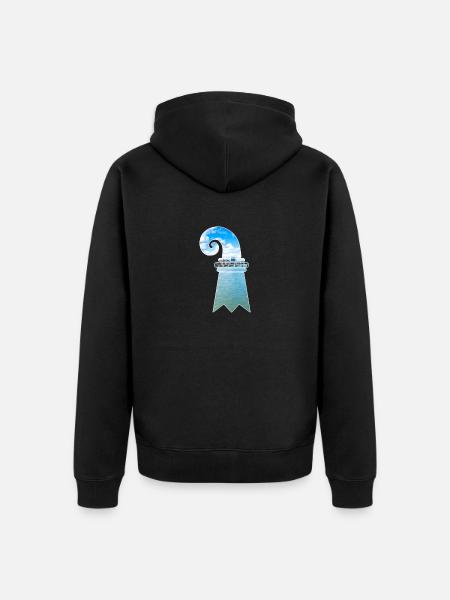Baslerstab - Unisex Premium Organic Zip Hoodie - black