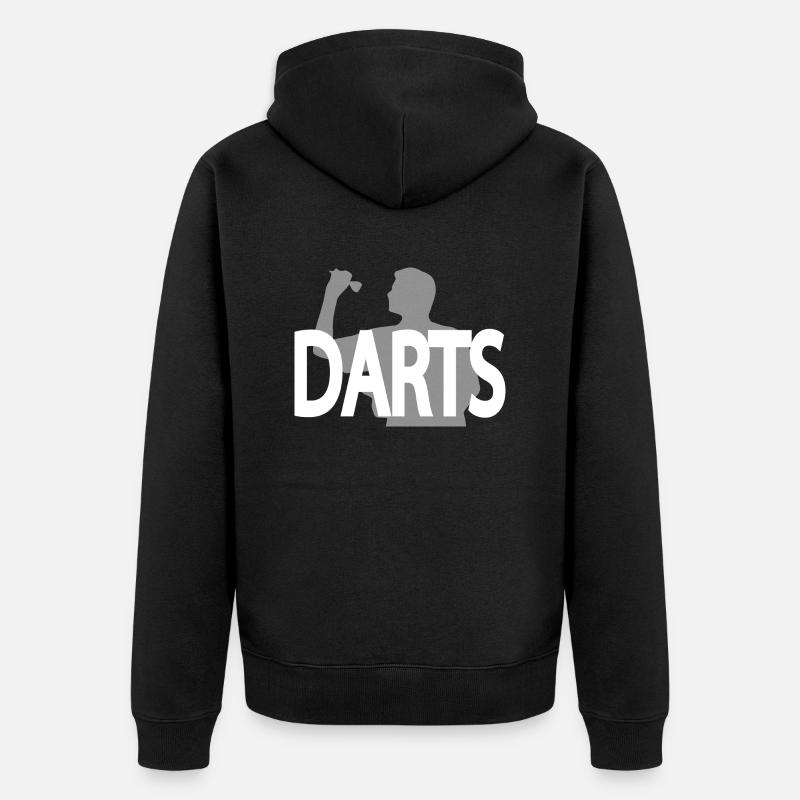 Fléchettes - Veste à capuche bio Premium Unisexe - noir