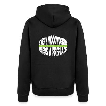 charpentier cite des tshirts bingo hall tshirts - Veste à capuche bio Premium Unisexe - noir - Dos - Nico (187cm)