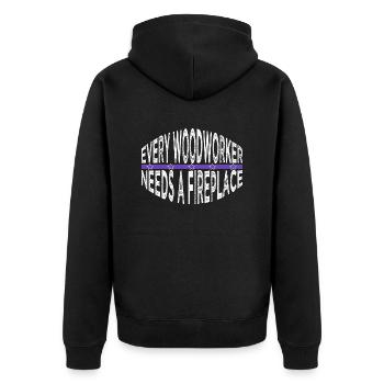 john carpenter tshirts carpenter work tshirts - Unisex Premium Organic Zip Hoodie - black - Back - Nico (187cm)