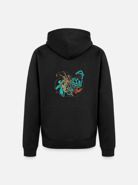220917 Apple - Unisex Premium Bio Zip Hoodie - Schwarz