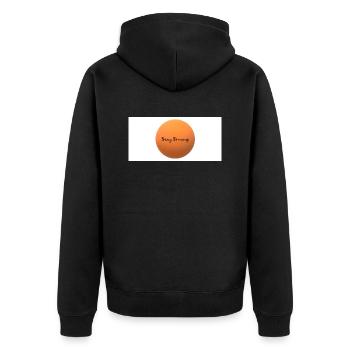 Stay Strong - Veste à capuche bio Premium Unisexe - noir - Dos - Nico (187cm)