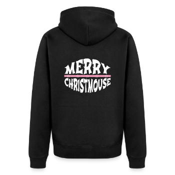 dinosaurs beard gang quote lyrics bday - Unisex Premium Bio Zip Hoodie - Schwarz - Hinten - Nico (187cm)