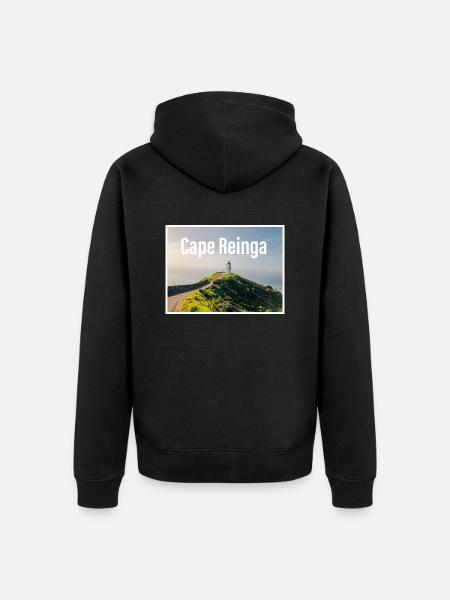 Neuseeland - Unisex Premium Bio Zip Hoodie - Schwarz